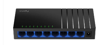 סוויץ' / רכזת / מתג 8 פורטים תומך ג'יגה 1000 CUDY 8-Port Gigabit Desktop Switch GS108D-IL