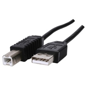 כבל מדפסת USB2.0 שטוח - ריבוע, 1.8 מטר