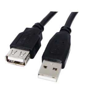 כבל USB2.0 מאריך USB זכר - נקבה, 1.8 מטר