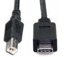 כבל מדפסת USB תקע C זכר - 2.0 B זכר 1.8 מטר TYPE C